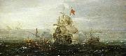Aert Anthonisz A French Ship and Barbary Pirates oil painting